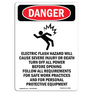 Electric Flash Hazard Will Cause