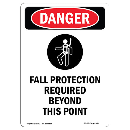 Fall Protection Required Beyond