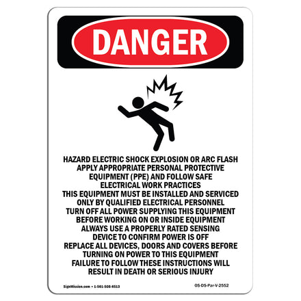 Hazard Electric Shock Explosion