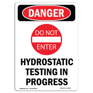 Hydrostatic Testing In Progress