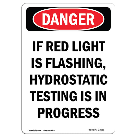 If Red Light Is Flashing  Hydrostatic Testing