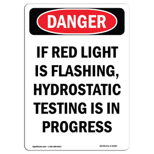 If Red Light Is Flashing  Hydrostatic Testing