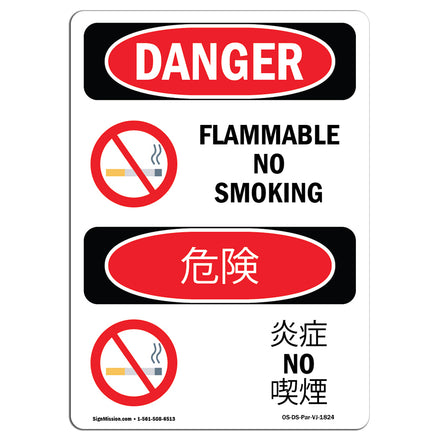 Flammable No Smoking