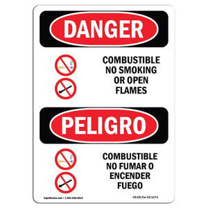 Combustible No Smoking Or Open Flames