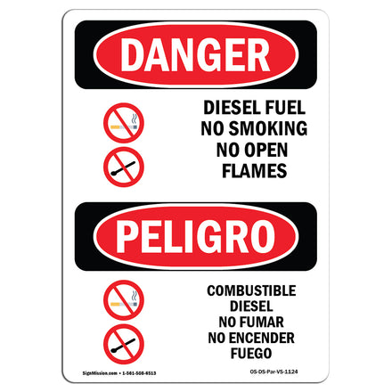 Diesel Fuel No Smoking No Open Flames