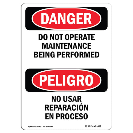 Do Not Operate Maintenance Being Performed