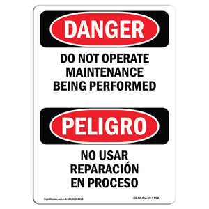 Do Not Operate Maintenance Being Performed