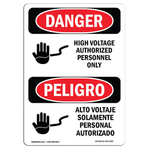 High Voltage Authorized Personnel Only