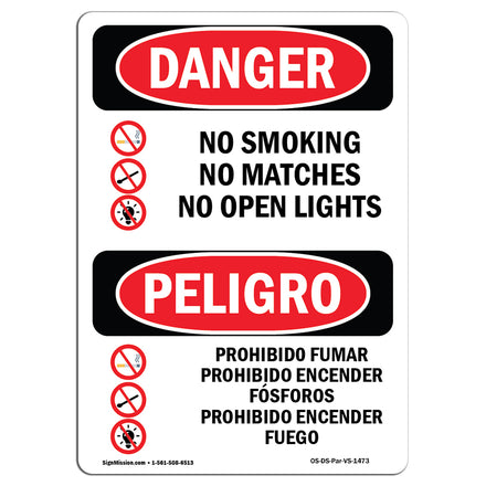 No Smoking No Matches No Open Lights