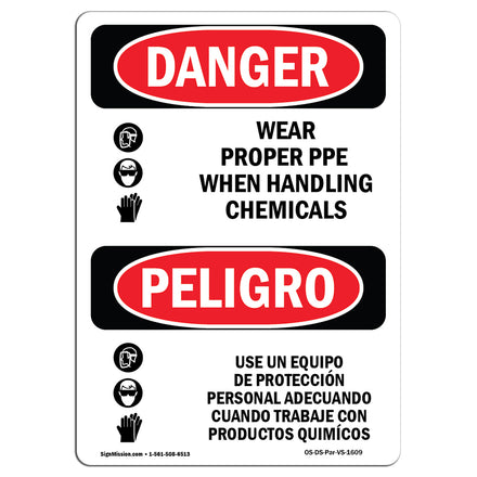 Wear Proper PPE When Handling Chemicals