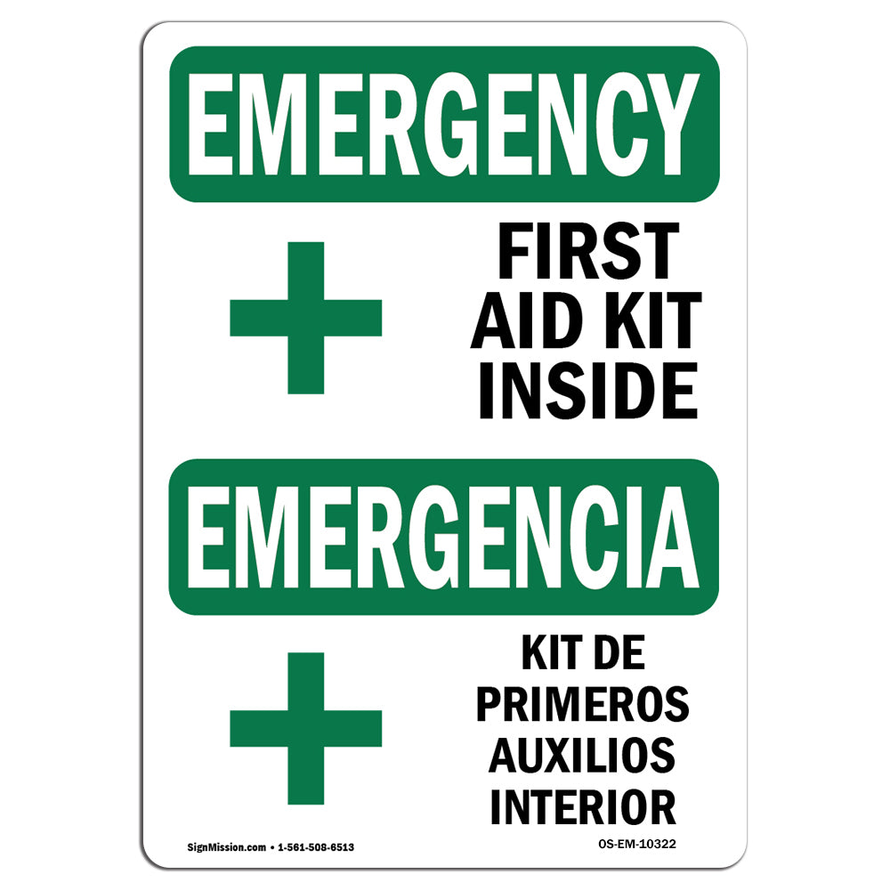 First Aid Kit Inside Spanish