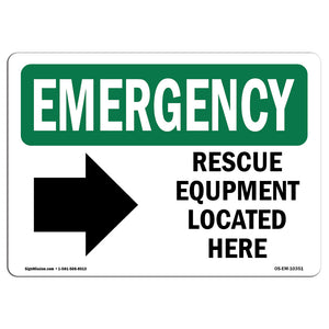 Rescue Equipment Located Here