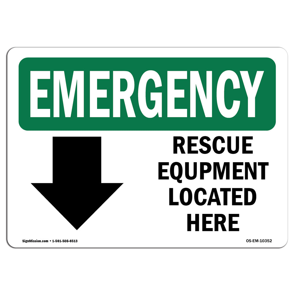 Rescue Equipment Located Here