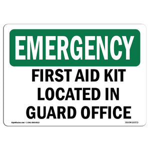 First Aid Kit Located In Guard Office
