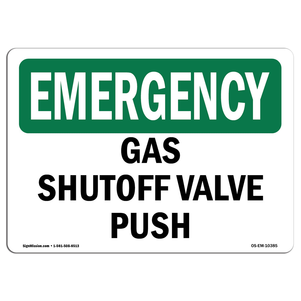 Gas Shutoff Valve Push