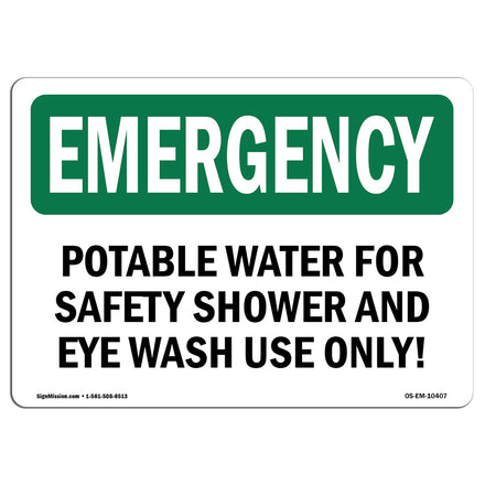 Potable Water For Safety Shower And Eye