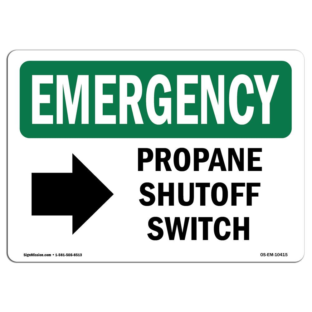 Propane Shutoff Switch [Right Arrow] With Symbol