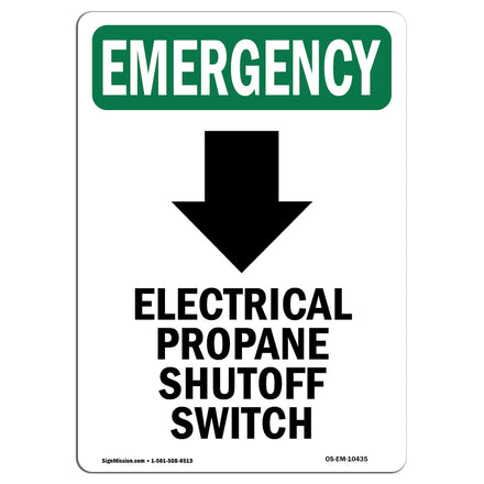 Electrical Propane Shutoff Switch With Symbol