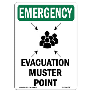 Evacuation Muster Point With Symbol