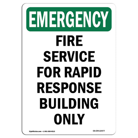 Fire Service For Rapid Response Building Only