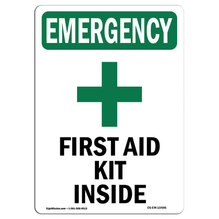 First Aid Kit Inside With Symbol