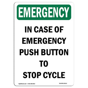 In Case Of Push Button To Stop Cycle