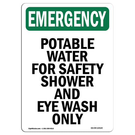 Potable Water For Safety Shower And Eye