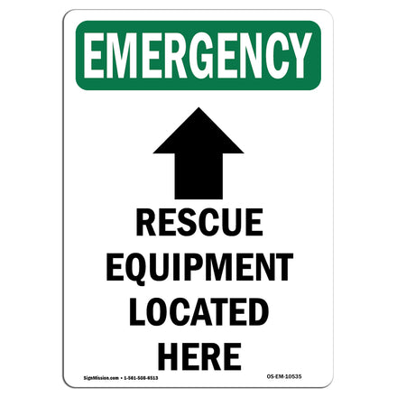 Rescue Equipment Located Here