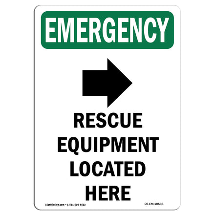 Rescue Equipment Located Here