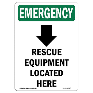 Rescue Equipment Located Here