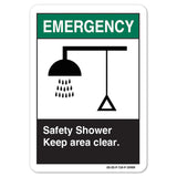Safety Shower Keep Area Clear