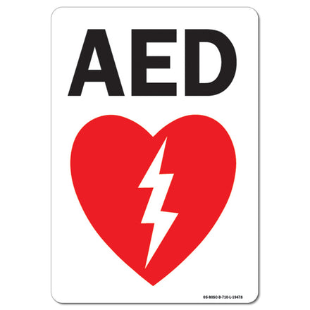AED Sign (with graphic)