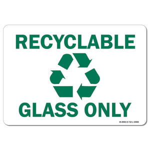 Recyclable Glass Only with Graphic