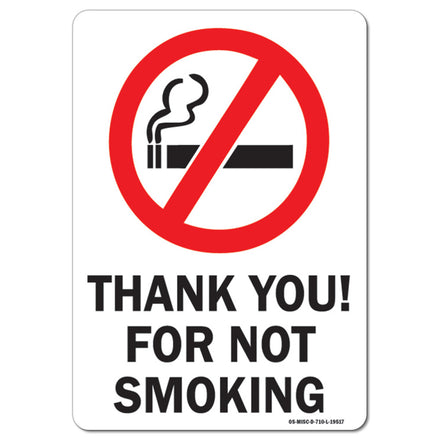 Thank You For Not Smoking with Graphic