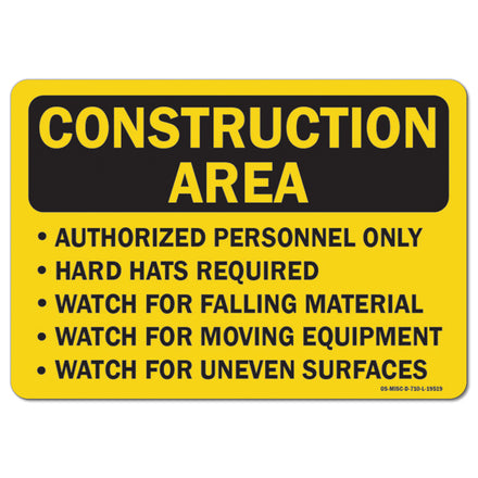 Watch For Moving Equipment Watch For Surfaces