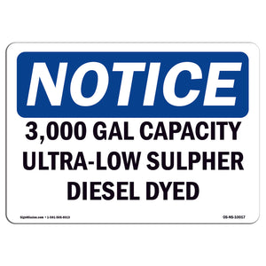 3,000 Gal Capacity Ultra-Low Sulfur Diesel Dyed