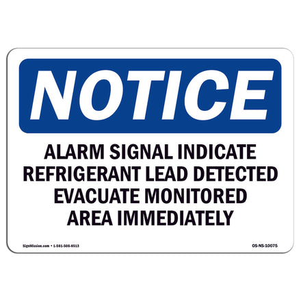 Alarm Signal Indicates Refrigerant Leak