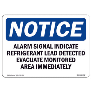 Alarm Signal Indicates Refrigerant Leak