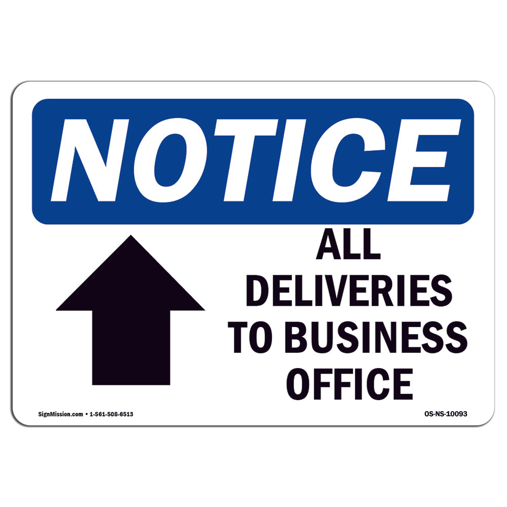 All Deliveries To Business Office