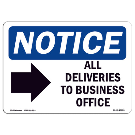 All Deliveries To Business Office