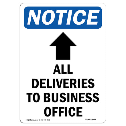 All Deliveries To Business Office