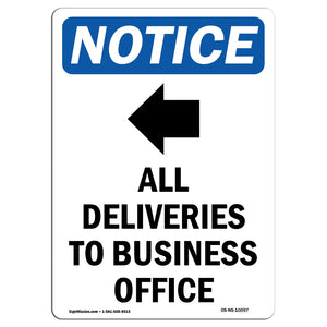 All Deliveries To Business Office