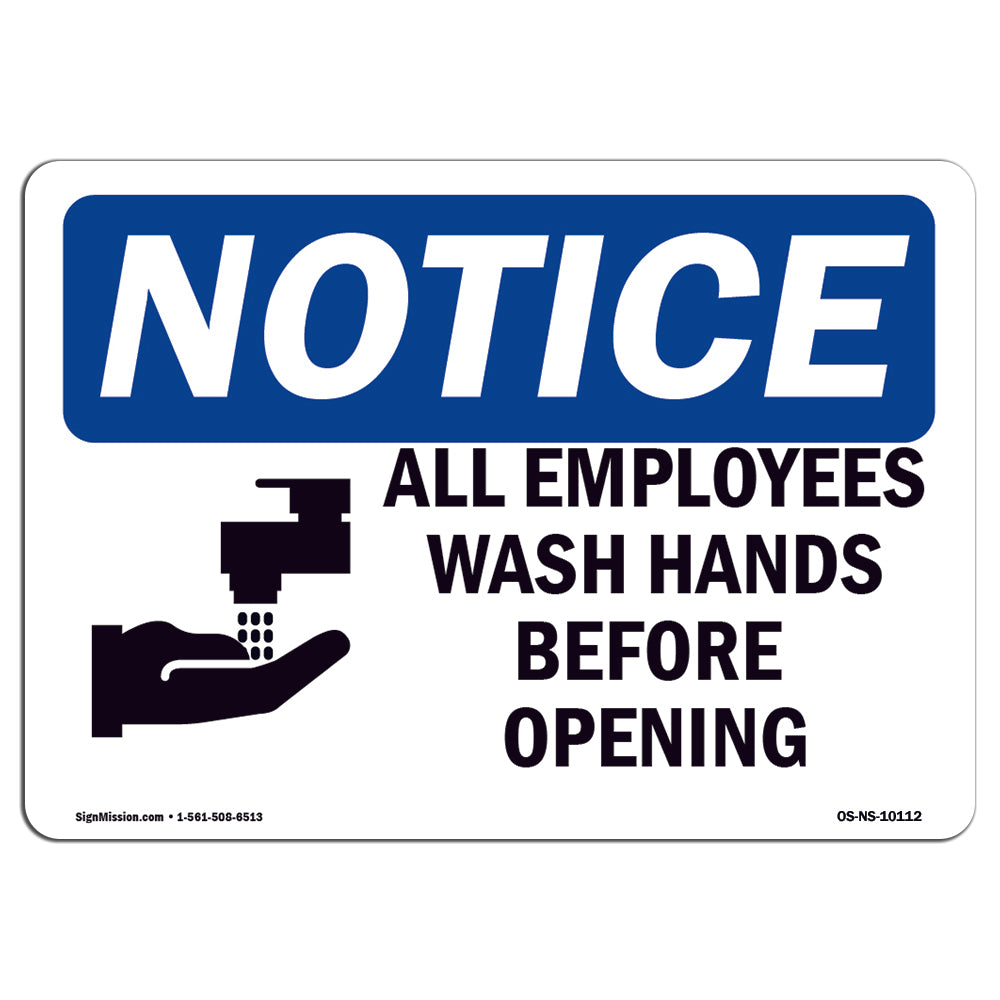 All Employees Wash Hands Before