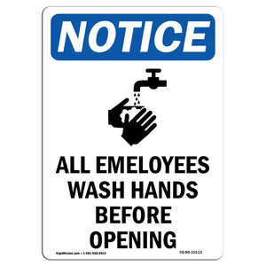 All Employees Wash Hands Before