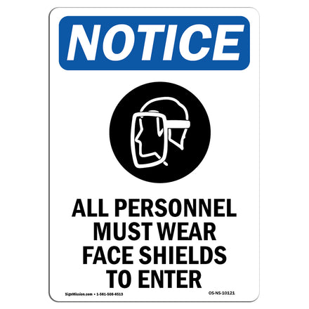 All Personnel Must Wear Face