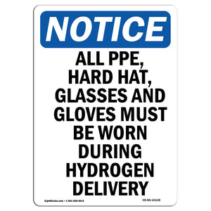 All PPE, Hard Hat, Glasses And Gloves Must