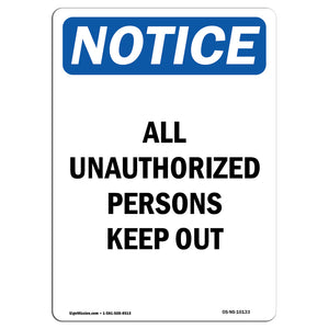 All Unauthorized Persons Keep Out