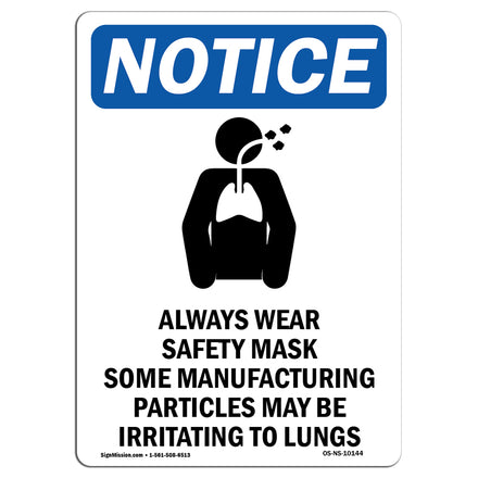 Always Wear Safety Mask Some Sign With Symbol