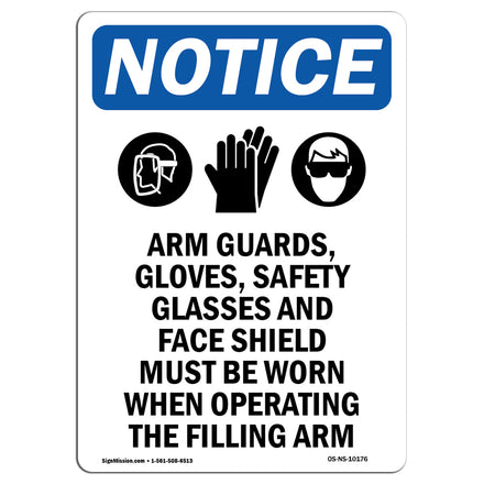 Arm Guards, Gloves, Safety Glasses