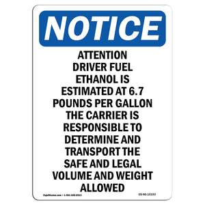 Attention Driver Fuel Ethanol Is Estimated